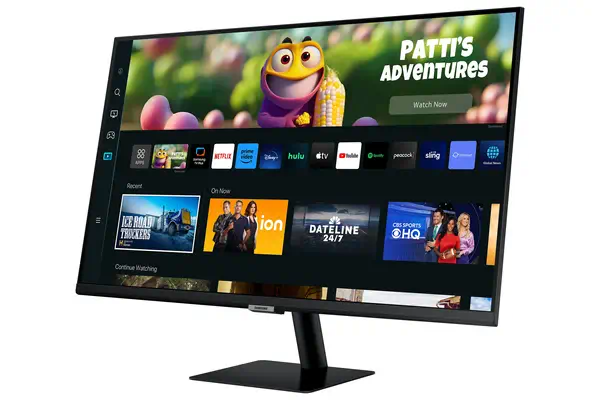 27" Smart Monitor M5 M50C FHD Samsung - visuel 1 - hello RSE - Un panneau de bienvenue qui vous accueille tous les jours