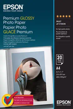 Revendeur officiel EPSON Fotopaper premium glossy A4 20Bsheet