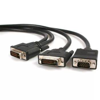 Vente Câble pour Affichage StarTech.com Câble répartiteur en Y / Splitter vidéo DVI (M) vers DVI (M) et VGA (M) de 1,8m sur hello RSE