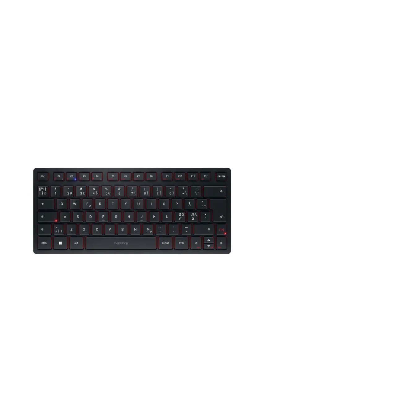 CHERRY KW 9200 MINI clavier Universel USB + RF Wireless + Bluetooth QWERTY Nordique Noir - Clavier - visuel 2