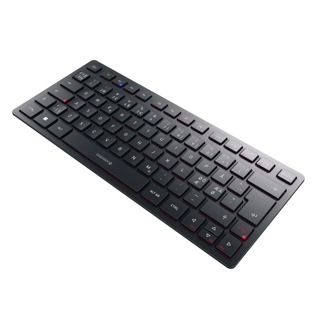 CHERRY KW 9200 MINI clavier Universel USB + RF Wireless + Bluetooth QWERTY Nordique Noir - Clavier - visuel 1