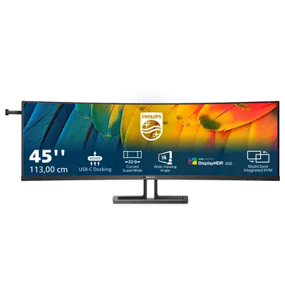 Philips 6000 series 45B1U6900C/00 LED display 113 cm Philips - visuel 1 - hello RSE - Commutateur KVM intégré pour basculer facilement entre les sources
