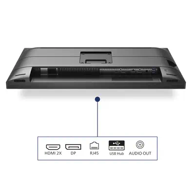 Philips S Line 273S1/00 écran plat de PC Philips - visuel 1 - hello RSE - La connexion USB-C permet de charger un ordinateur portable directement depuis un moniteur