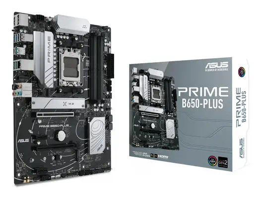 ASUS PRIME B650-PLUS AMD B650 Emplacement AM5 ATX Asus - visuel 1 - hello RSE - Amélioration des performances DDR5