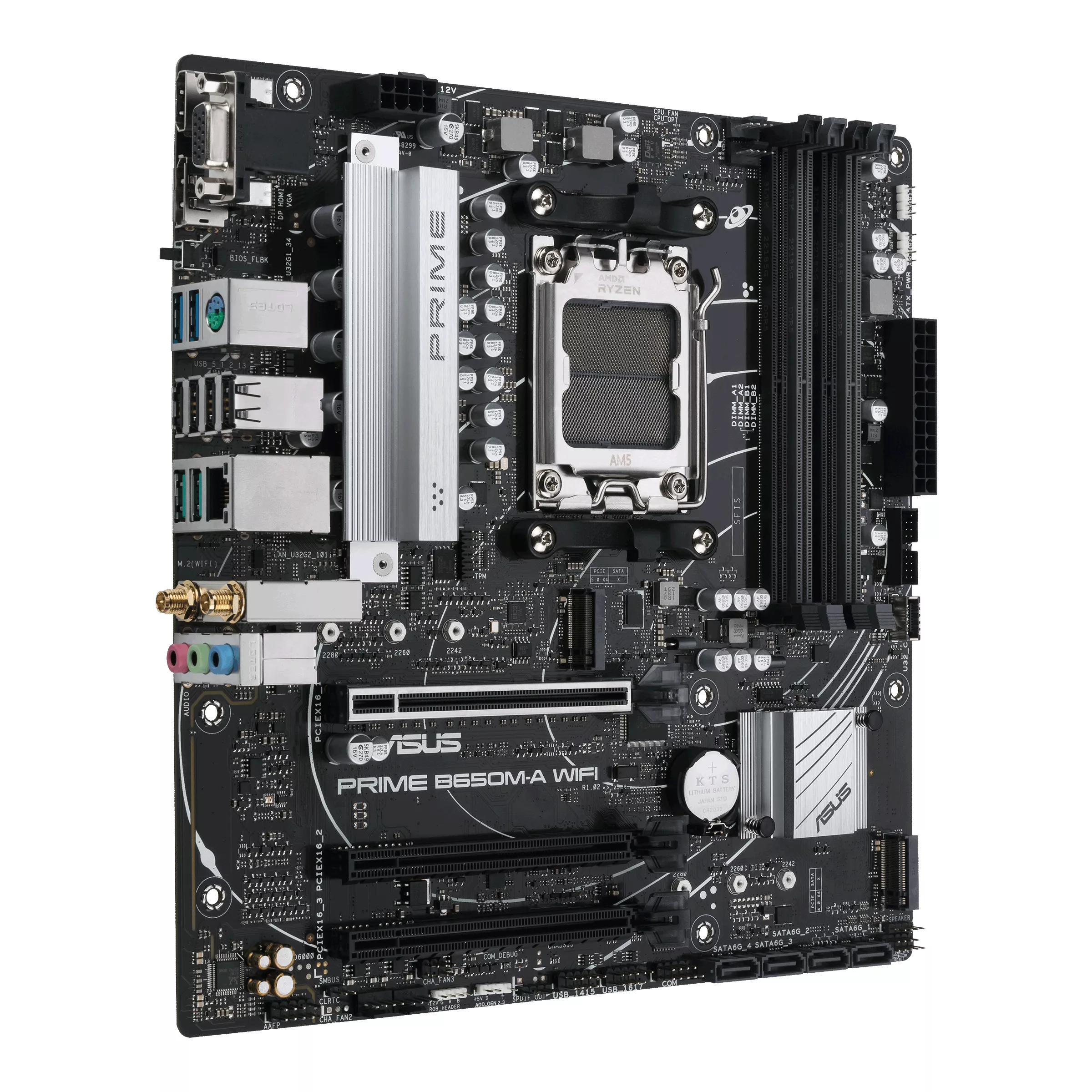 Vente ASUS PRIME B650M-A WIFI AM5 4xDDR5 PCIe 5.0 ASUS au meilleur prix - visuel 2