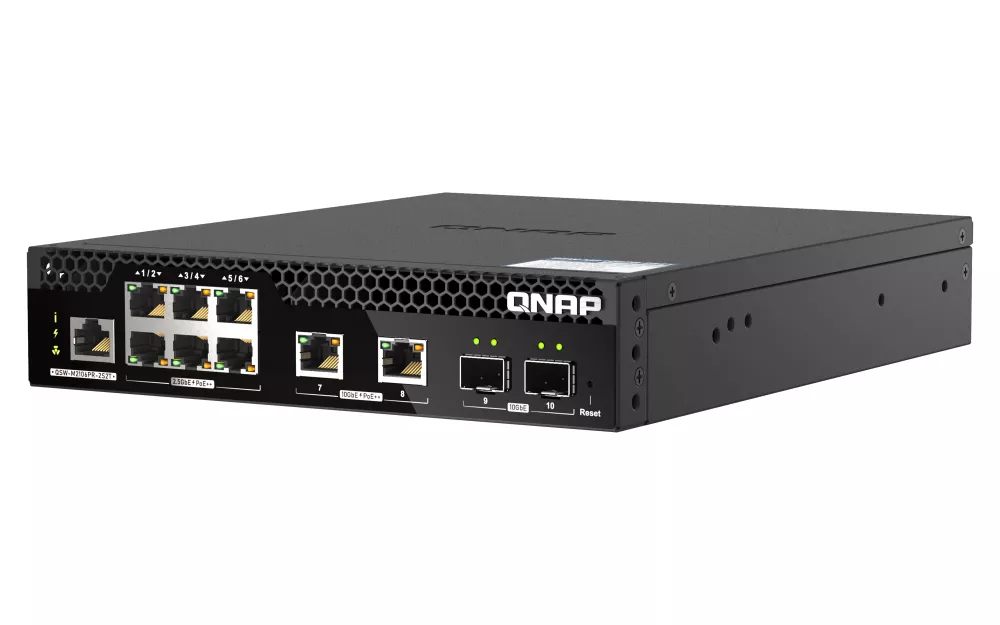 Vente Switchs et Hubs QNAP QSW-M2106P-2S2T 6 ports 2.5GbE RJ45 with PoE sur hello RSE