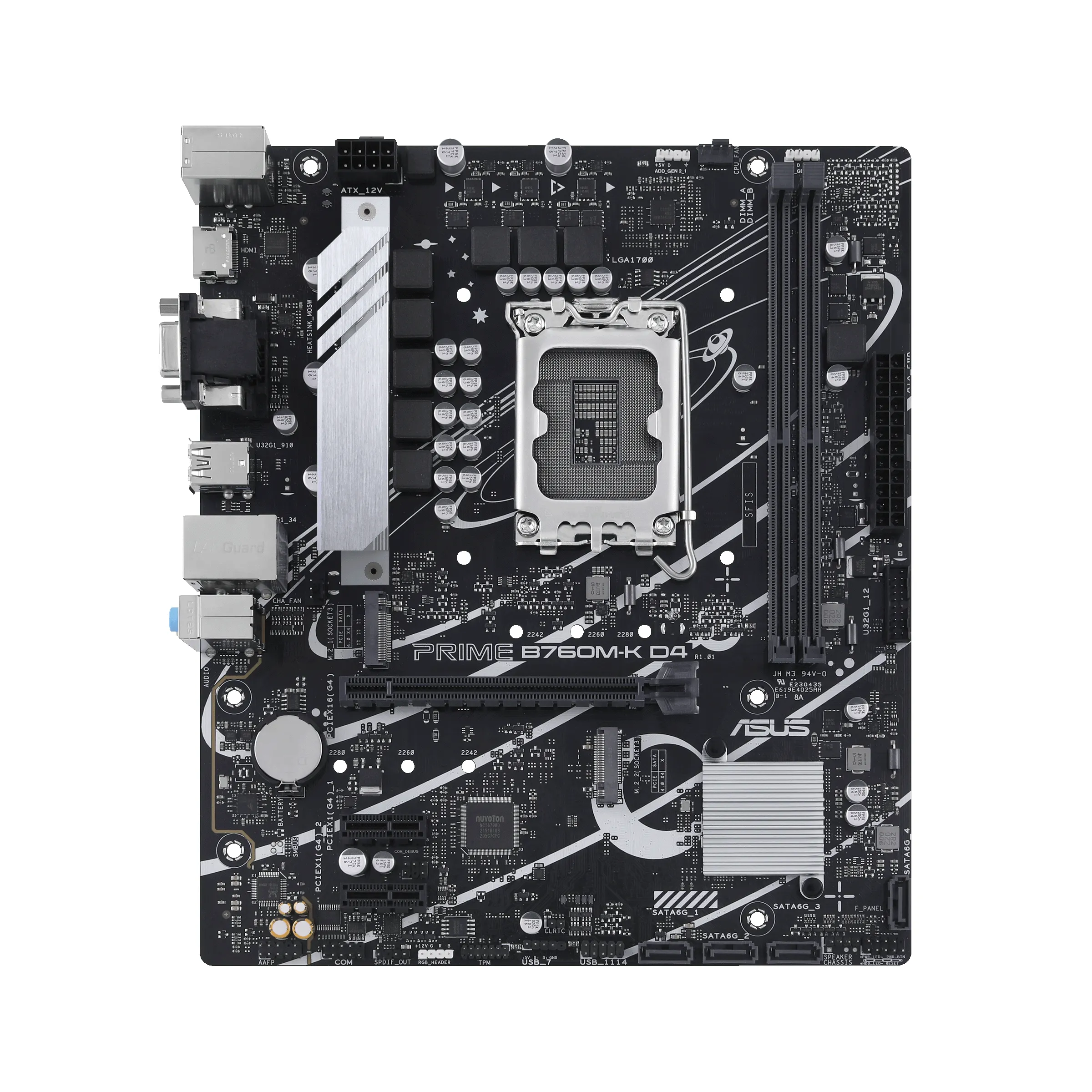 Vente Carte mère ASUS PRIME B760M-K D4 LGA1700 microATX MB 2xDDR4 4xSATA 2xM.2 1xD-Sub sur hello RSE