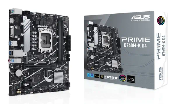 ASUS PRIME B760M-K D4 Intel B760 LGA 1700 micro ATX - Asus - Carte mère - visuel 7