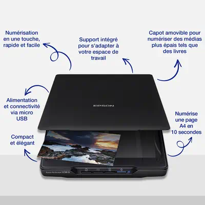 Epson Perfection V39II Scanner à plat 4800 x 4800 DPI A4 Noir - visuel 5