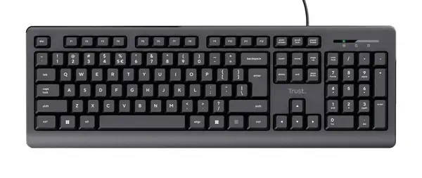 Trust Primo clavier Bureau USB AZERTY Français Noir Trust - visuel 1 - hello RSE - Facile à installer