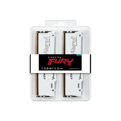 32 Go 5600 MT/s DDR5 CL40 DIMM (Kits de 2) FURY Beast White RGB XMP - Kingston - Mémoire - visuel 9