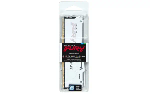 16 Go 5600 MT/s DDR5 CL40 DIMM FURY Beast White RGB XMP - Kingston - Mémoire - visuel 4