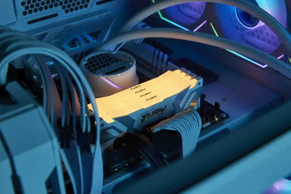 16Go 6400MT/s DDR5 CL32 DIMM FURY Renegade RGB Blanc XMP - Kingston - Mémoire - visuel 7