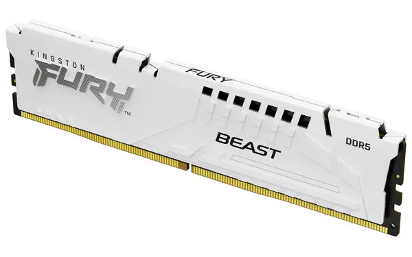 16 Go 5200 MT/s DDR5 CL40 DIMM FURY Beast White XMP - Kingston - Mémoire - visuel 1