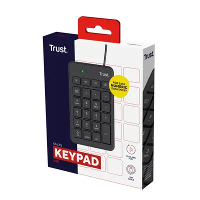 Trust 22221 clavier numérique PC portable/de bureau USB Noir - Clavier - visuel 3