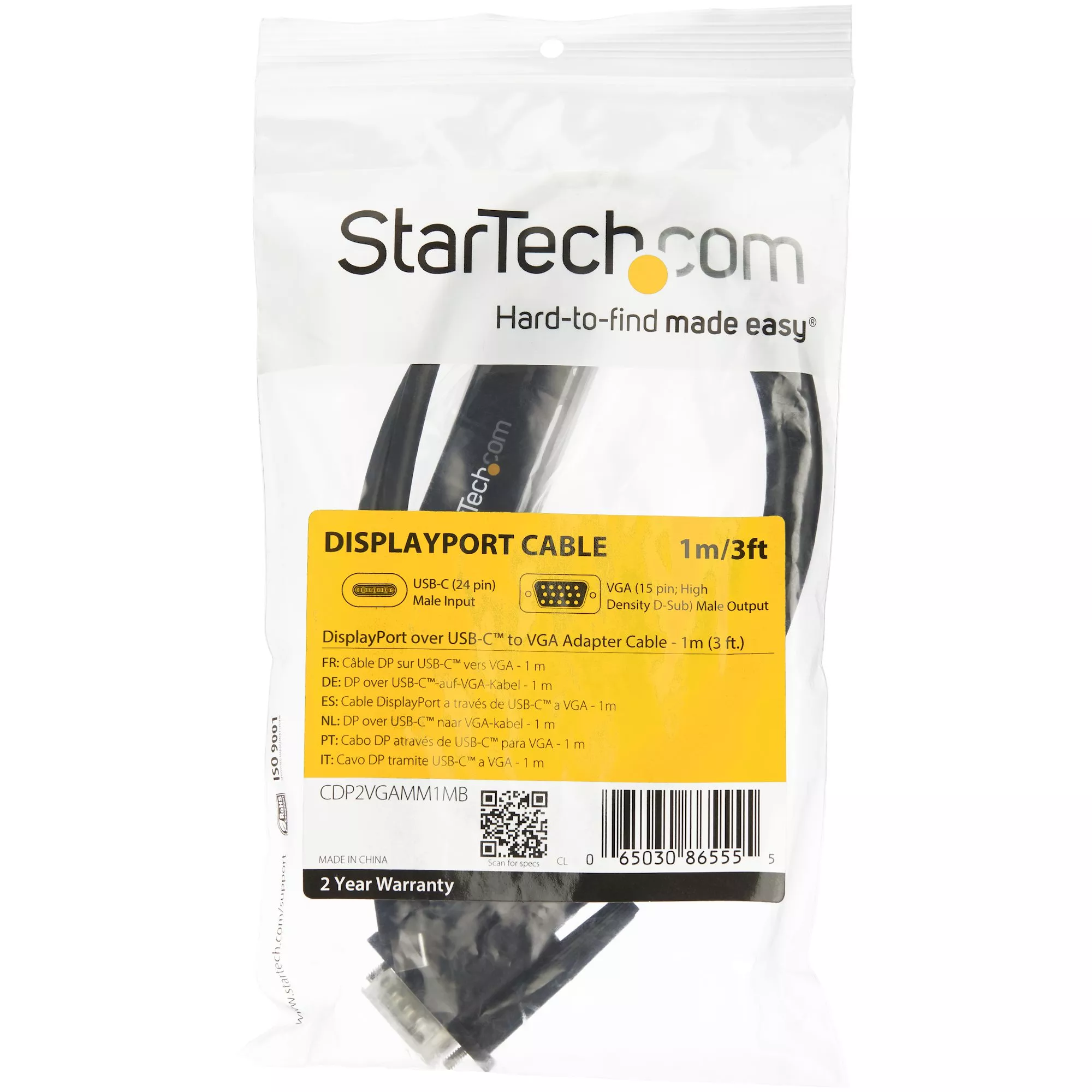 Achat StarTech.com Adaptateur USB-C vers VGA 1m - Câble sur hello RSE - visuel 5