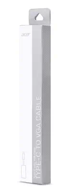 ACER USB Type C vers VGA Adaptateur pour ordinateurs - Acer - Câble pour Affichage - visuel 4