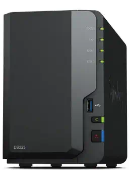 Comparaison Synology DiskStation DS223 serveur de stockage NAS Bureau Realtek RTD1619B 2 Go DDR4 0 To