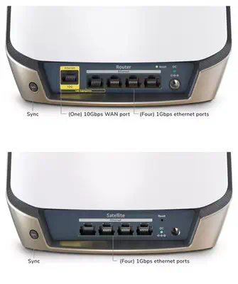 Vente NETGEAR Orbi Mesh WiFi6 System AX6000 Tri-Band NETGEAR au meilleur prix - visuel 2