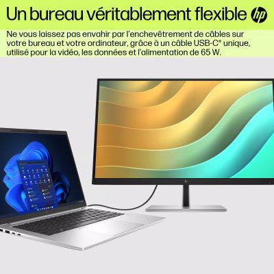 HP E27u G5 USB-C Monitor 27p QHD HDMI HP - visuel 1 - hello RSE - HP Eye Ease pour un confort visuel amélioré