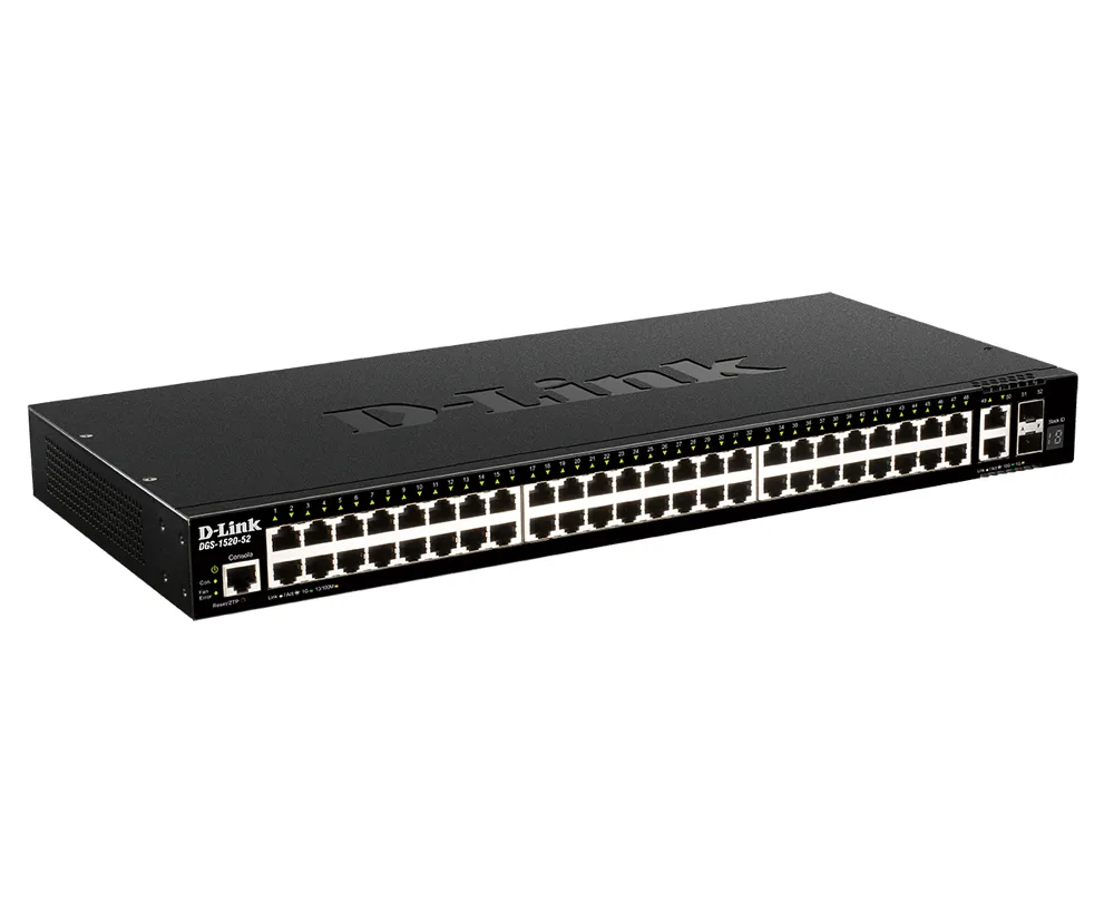 Achat D-LINK DGS-1520-52/E 52-Port Smart Managed Gigabit Stack et autres produits de la marque D-Link