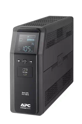 APC Back UPS Pro BR 1200VA Sinewave 8 APC - visuel 1 - hello RSE - Affichage graphique LCD