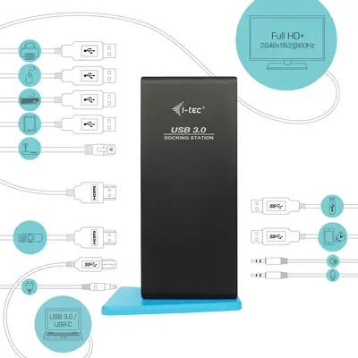 Achat I-TEC USB 3.0/USB-C Dual HDMI Docking Station 2xHDMI sur hello RSE - visuel 3