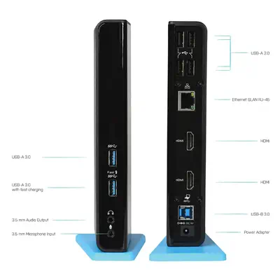 i-tec USB 3.0/USB-C Dual HDMI Docking Station - I-Tec - Station d'accueil pour portable - visuel 5