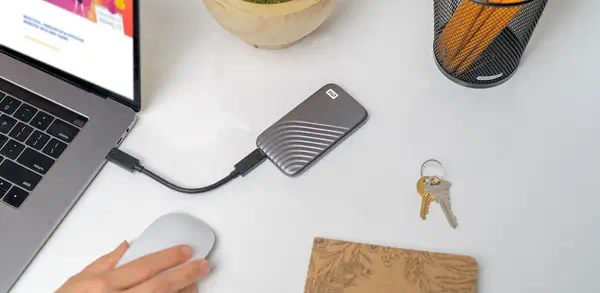 Western Digital My Passport 4 To USB Type-C 3.2 Gen 2 (3.1 Gen 2) Gris - Disque dur SSD - visuel 7