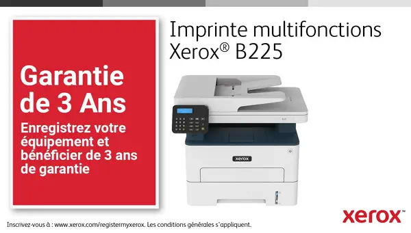 Xerox B225 copie/impression/numérisation recto verso sans fil A4, 34 ppm, PS3 PCL5e/6, chargeur auto - Multifonctions Laser - visuel 10