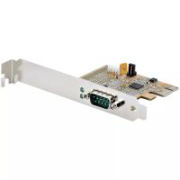 Revendeur officiel StarTech.com Carte Série PCI Express à 1 port - Carte d'Extension Série PCIe vers RS232 (DB9) - Adaptateur PCIe avec UART 16C1050, Supports Standard ou Profil Bas - Rétention COM, Windows et Linux