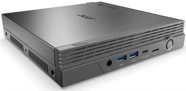 Acer Chromebox CXI5 Intel® Core™ i3 i3-1215U 8 Go DDR4-SDRAM 128 Go eMMC ChromeOS Mini PC Argent - visuel 2