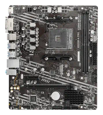 MSI A520M-A PRO carte mère AMD A520 Emplacement AM4 micro ATX - Carte mère - visuel 6