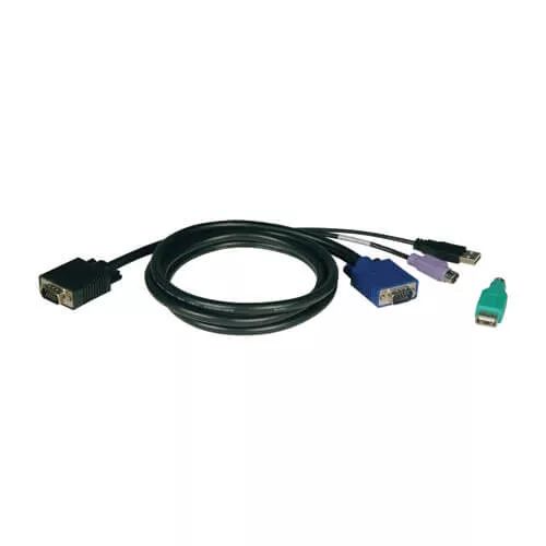 Revendeur officiel EATON TRIPPLITE USB/PS2 Combo Cable Kit for NetController KVM