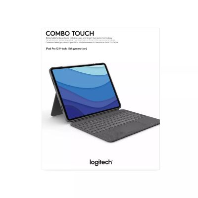 LOGITECH Combo Touch for Ipad Pro 12.9&#039;&#039; 5eme Logitech - visuel 1 - hello RSE - PREND EN CHARGE L'APPLE PENCIL
