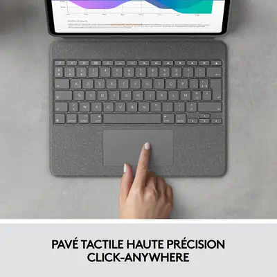 Combo Touch for iPad Pro 12.9-inch (5th generation) Logitech - visuel 1 - hello RSE - UTILISEZ LES MODES À VOTRE FAÇON