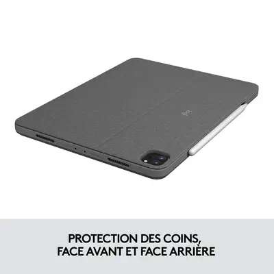 Combo Touch for iPad Pro 12.9-inch (5th generation) Logitech - visuel 1 - hello RSE - MATÉRIAUX PREMIUM
