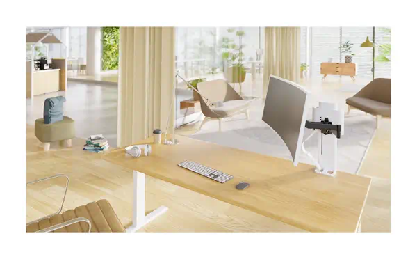 Ergotron TRACE 45-630-216 support d'écran plat pour bureau 96,5 cm (38") Blanc - Support Fixe & Mobile - visuel 8