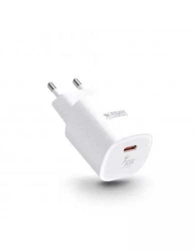 Revendeur officiel URBAN FACTORY POWER 30 Watts USB-C MAINS CHARGER EU WHITE