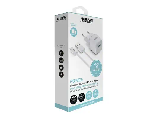 URBAN FACTORY POWER USB-A POWER ADAPTER 2 - Urban Factory - Câble USB - visuel 2