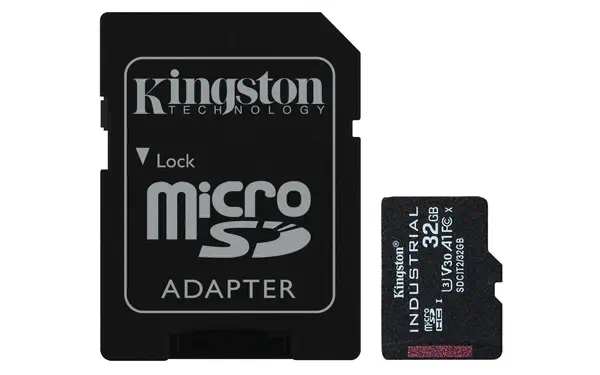 Carte 32GB microSDHC Industrielle C10 A1 pSLC + adaptateur SD - Kingston - Carte Mémoire - visuel 1