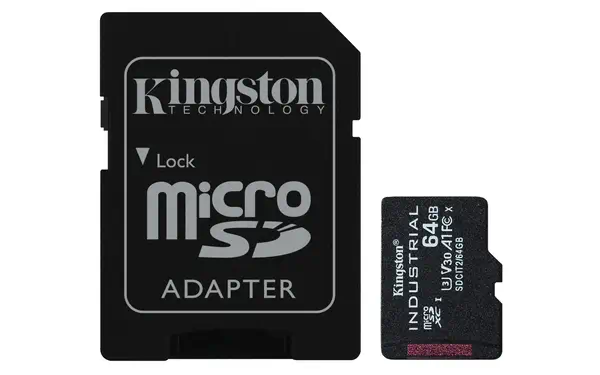 Carte 64GB microSDXC Industrielle C10 A1 pSLC + adaptateur SD - Kingston - Carte Mémoire - visuel 1