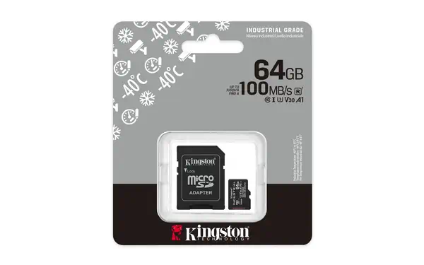 Carte 64GB microSDXC Industrielle C10 A1 pSLC + adaptateur SD - Kingston - Carte Mémoire - visuel 7