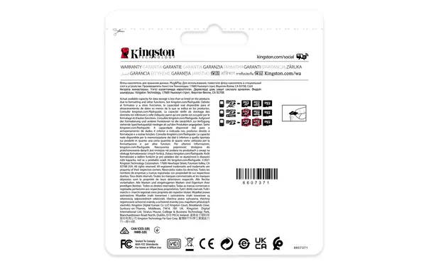 Carte 64GB microSDXC Industrielle C10 A1 pSLC + adaptateur SD - Kingston - Carte Mémoire - visuel 6