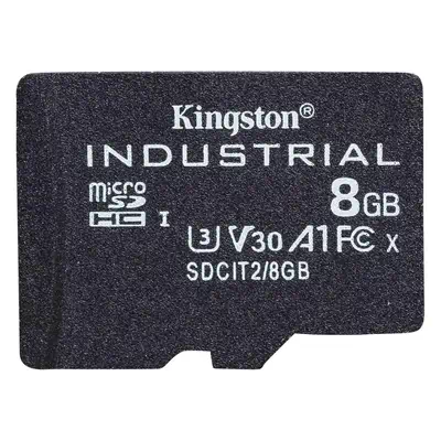 KINGSTON 8Go microSDHC Industrial C10 A1 pSLC Card Kingston - visuel 1 - hello RSE - Fonctionnalités intégrées de qualité industrielle