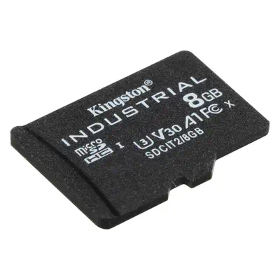 KINGSTON 8Go microSDHC Industrial C10 A1 pSLC Card Kingston - visuel 1 - hello RSE - Résistance aux températures extrêmes