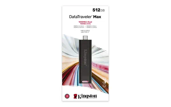 512GB DataTraveler Max 1000R/900W USB 3.2 Gen 2 - Kingston - Adaptateur stockage - visuel 9