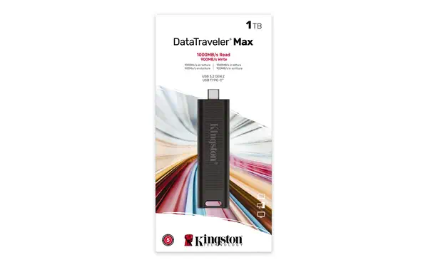 1TB DataTraveler Max 1000R/900W USB 3.2 Gen 2 - Kingston - Adaptateur stockage - visuel 10