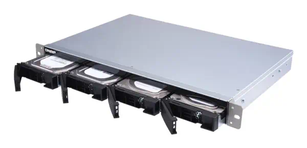 QNAP TL-R400S Boîtier de disques de stockage Boîtier disque dur/SSD Noir, Gris 2.5/3.5" - Serveur NAS - visuel 5