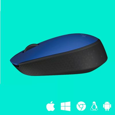 Vente LOGITECH M171 Wireless Mouse BLUE Logitech au meilleur prix - visuel 4